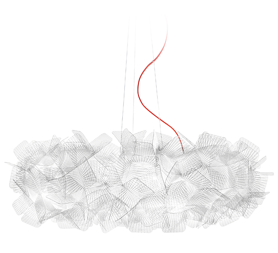 Slamp Závěsné svítidlo CLIZIA LARGE Barva: pixel;červený kabel