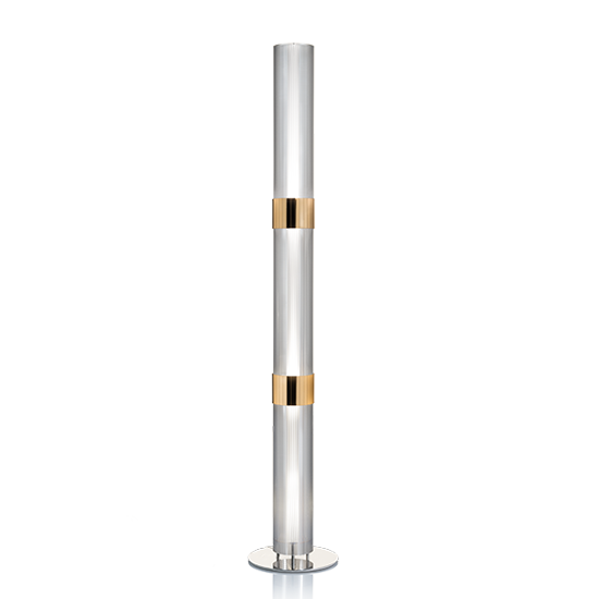 Slamp Stojací lampa LA LOLLO PRISMA stříbrná/zlatá Barva: Zlatá