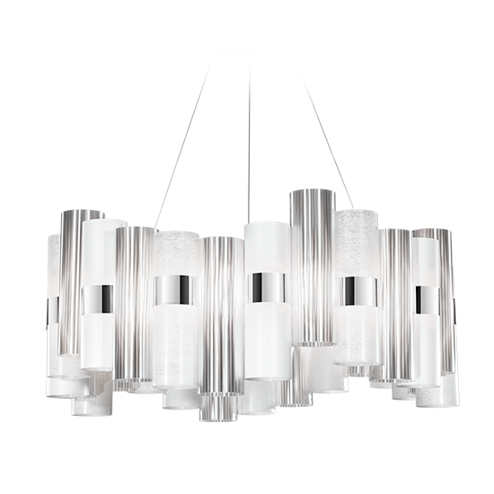 Slamp Závěsné LED svítidlo LA LOLLO L Barva: Bílá