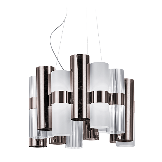 Slamp Závěsné LED svítidlo LA LOLLO M Barva: cín