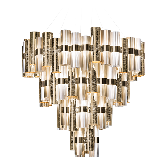 Slamp Závěsné LED svítidlo LA LOLLONA 4 Barva: Zlatá