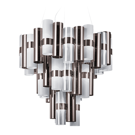 Slamp Závěsné LED svítidlo LA LOLLONA 4 Barva: cín