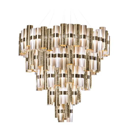 Slamp Závěsné LED svítidlo LA LOLLONA 5 Barva: Zlatá
