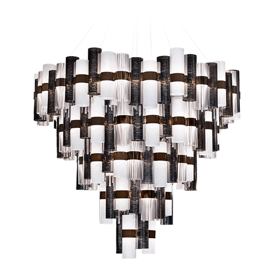 Slamp Závěsné LED svítidlo LA LOLLONA 5 Barva: cín