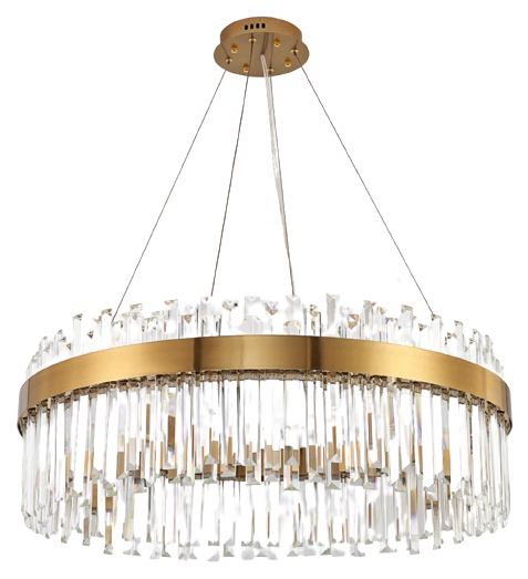Levně Křišťálový lustr Crystal Ø 80cm