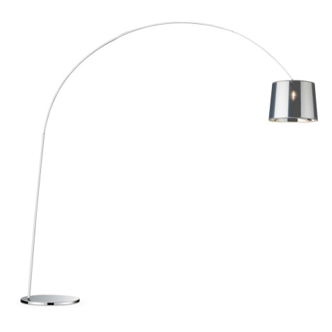 Levně Ideal Lux Stojací lampa DORSALE Barva stínidla: chrom, Barva podstavce: chrom