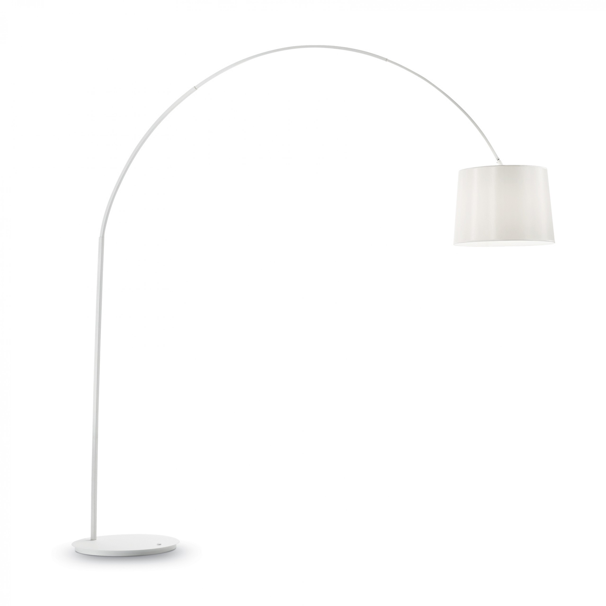Levně Ideal Lux Stojací lampa DORSALE Barva stínidla: bílá, Barva podstavce: bílá