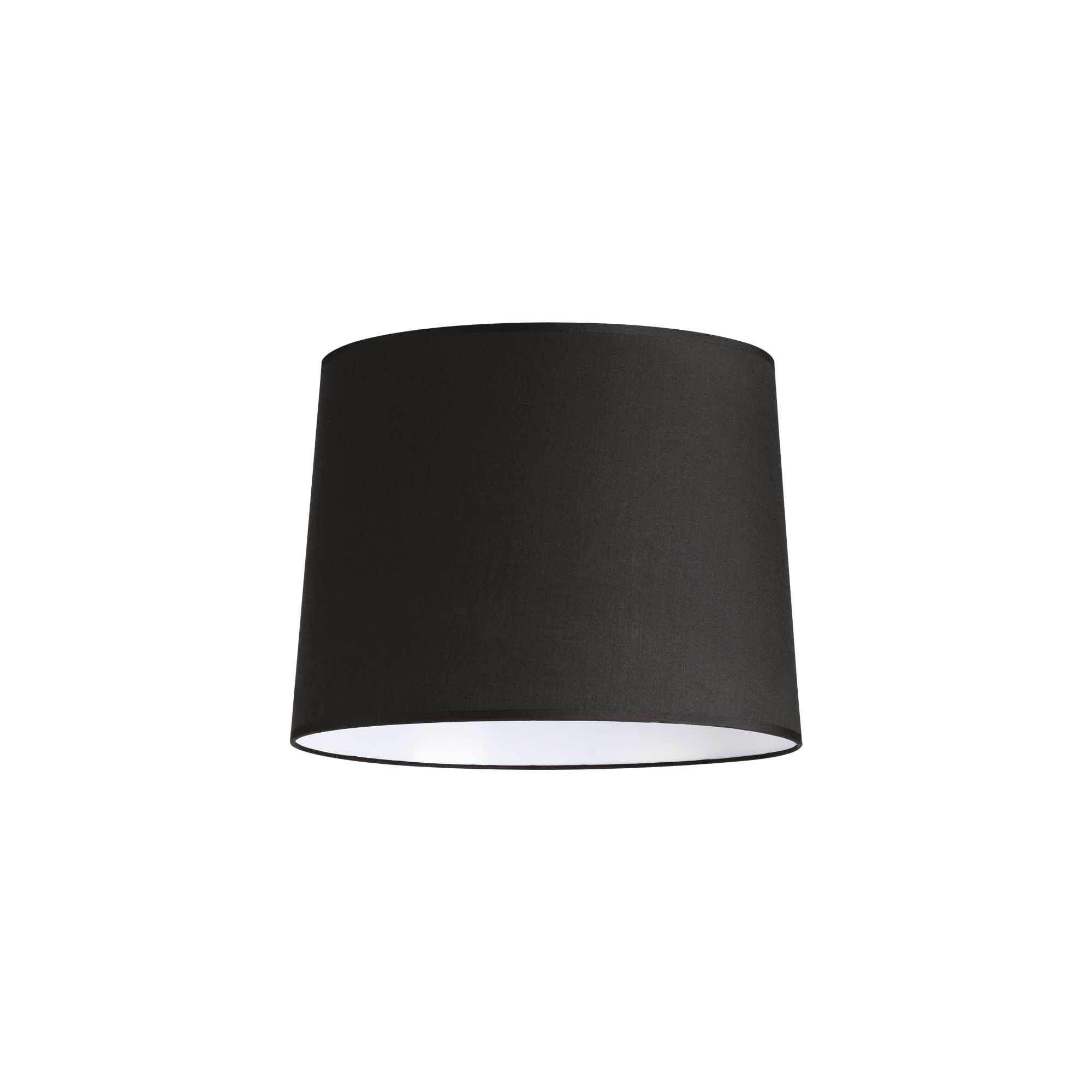 Levně Ideal Lux Stojací lampa SET UP, ⌀ 40cm Barva stínidla: černá, Barva podstavce: bílá