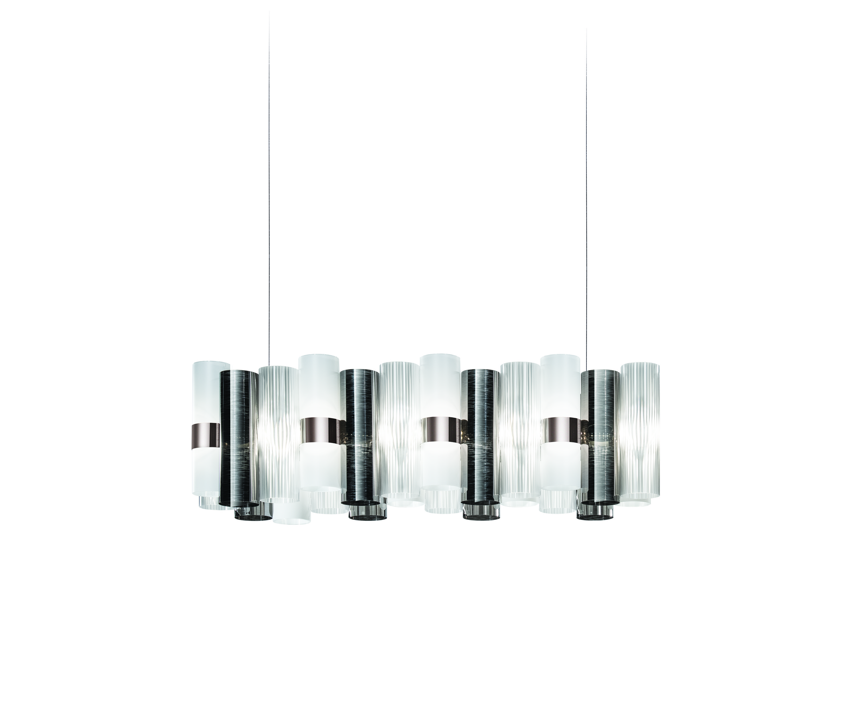 Slamp Závěsné lineární LED svítidlo LA LOLLO 100 Barva: cín