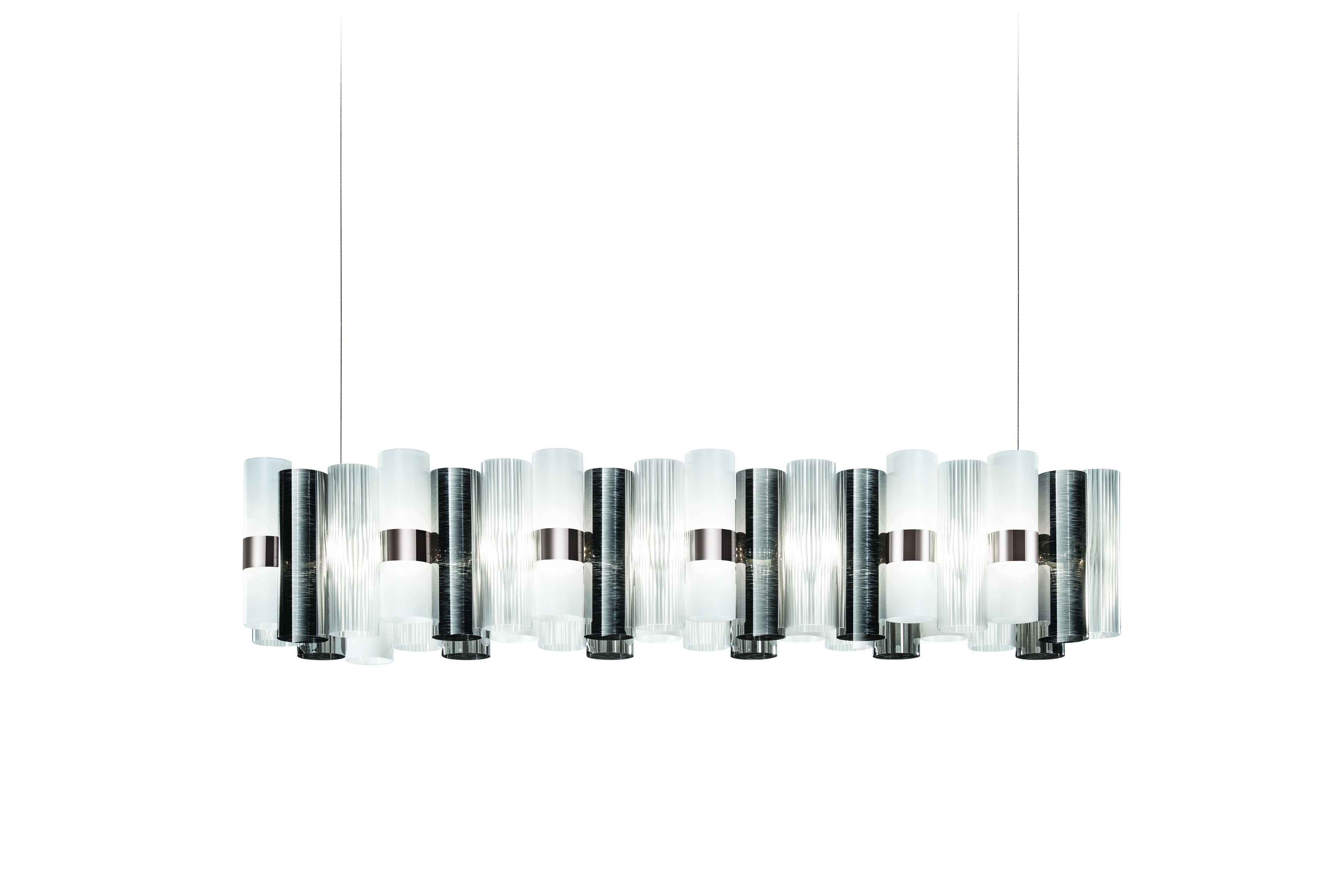 Slamp Závěsné lineární LED svítidlo LA LOLLO 140 Barva: cín