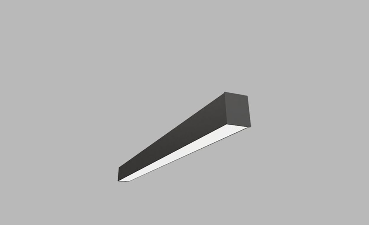 Led2 Stropní lineární LED svítidlo LINO 90 cm, 3CCT Stmívání: DALI/PUSH, Barva svítidla: černá, Difuzor: Opál