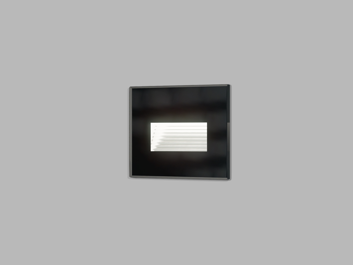 Levně Led2 Zapuštěné nástěnné LED svítidlo WALK II GLASS Barva: Černá