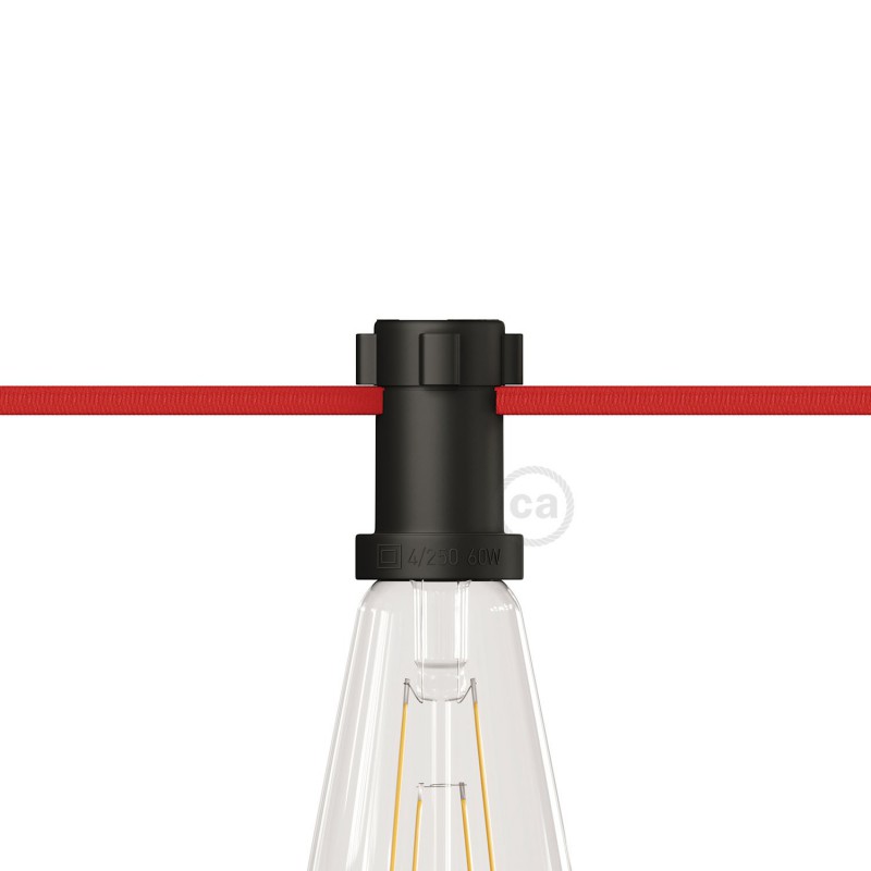 creative cables Objímka E27 z termoplastu pro světelný řetěz