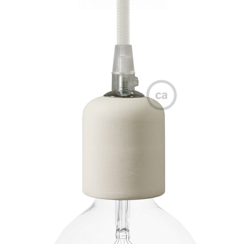 creative cables Keramická objímka E27 v sadě Barva komponentu: Cookie