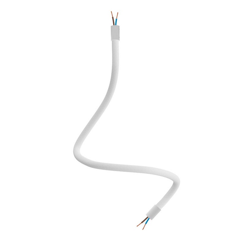creative cables Creative flex - ohebná trubice potažena bílou textilií RM01 Délka: 60 cm, Barva komponentu: Matná bílá