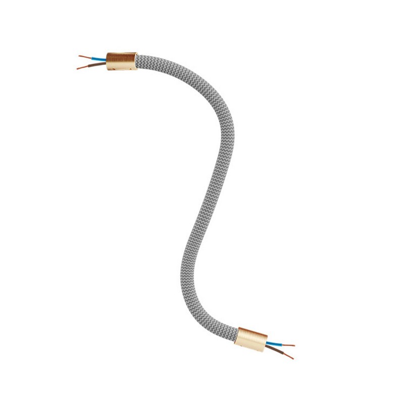 creative cables Creative flex - ohebná trubice potažena titanovou textilií RM75 Délka: 30 cm, Barva komponentu: Matná bronz