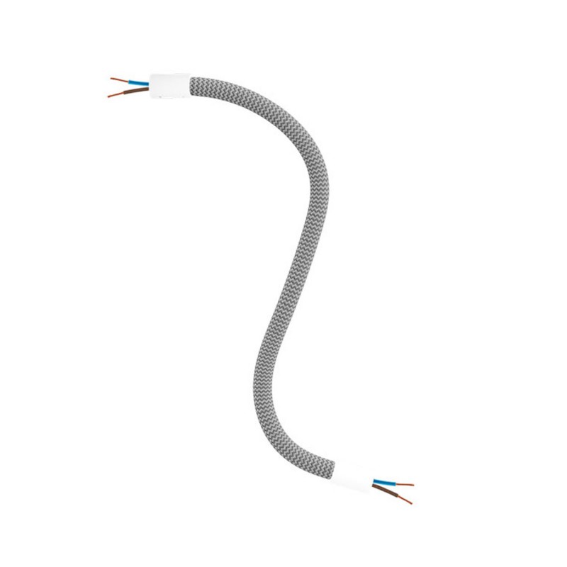 Levně creative cables Creative flex - ohebná trubice potažena titanovou textilií RM75 Délka: 30 cm, Barva komponentu: Matná bílá