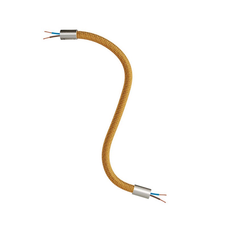 Levně creative cables Creative flex - ohebná trubice potažena bronzovou textilií RM73 Délka: 30 cm, Barva komponentu: Matný chrom