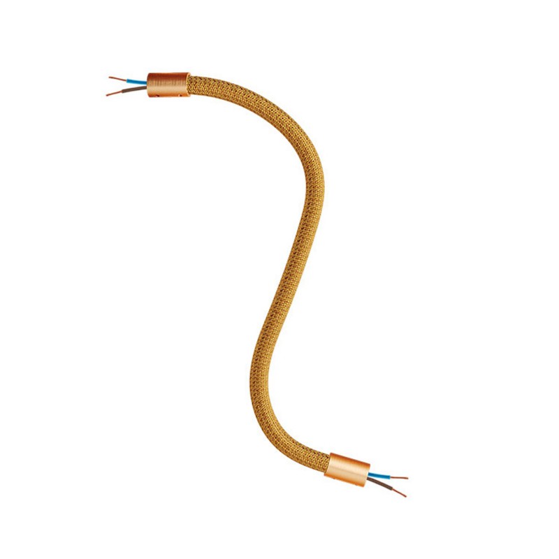 Levně creative cables Creative flex - ohebná trubice potažena bronzovou textilií RM73 Délka: 30 cm, Barva komponentu: Matná měď