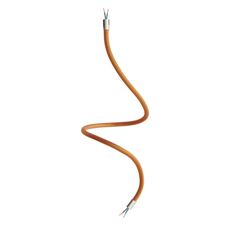 Levně creative cables Creative flex - ohebná trubice potažena měděnou textilií RM74 Délka: 90 cm, Barva komponentu: Matný chrom