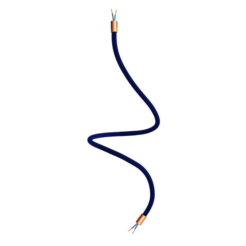 Levně creative cables Creative flex - ohebná trubice potažena tmavě modrou textilií RM20 Délka: 90 cm, Barva komponentu: Matná měď