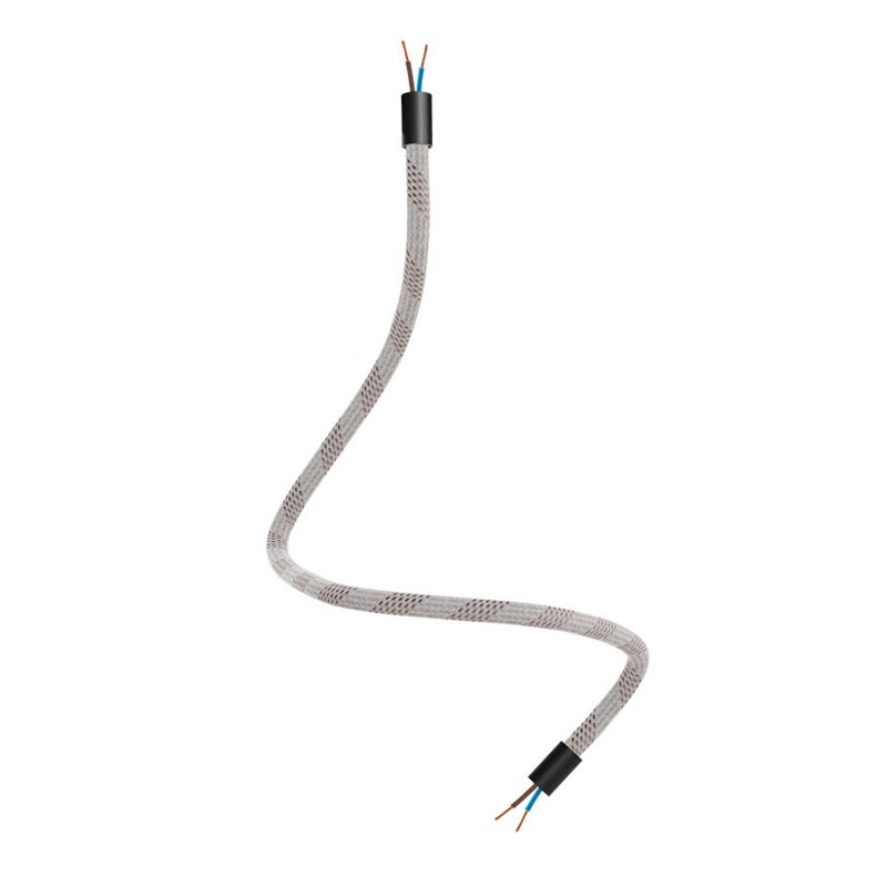 Levně creative cables Creative flex - ohebná trubice potažena světlou směsí textilií RM72 Délka: 60 cm, Barva komponentu: Černá