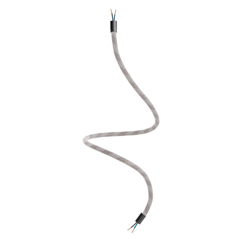 Levně creative cables Creative flex - ohebná trubice potažena světlou směsí textilií RM72 Délka: 90 cm, Barva komponentu: Černá