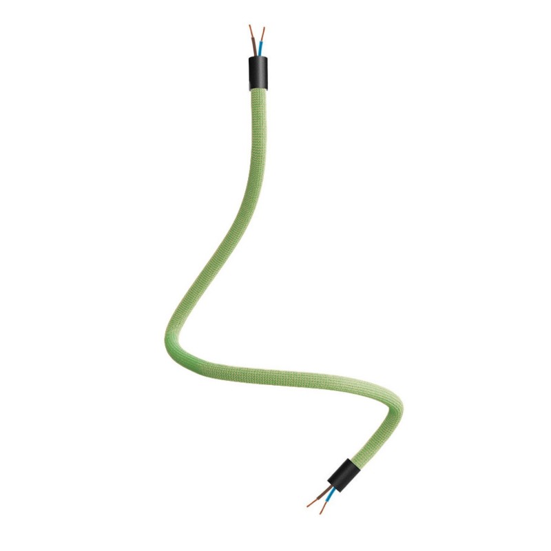 creative cables Creative flex - ohebná trubice s textilním opletením trávově zelená RM77 Délka: 60 cm, Barva komponentu: Černá