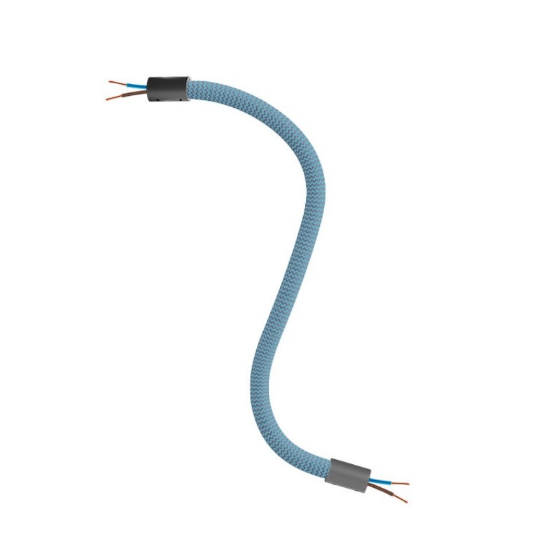 Levně creative cables Creative flex - ohebná trubice s textilním opletením petrolejová RM78 Délka: 30 cm, Barva komponentu: Černá