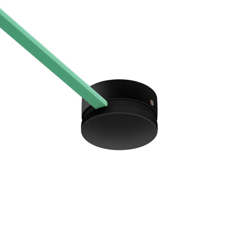 creative cables Dřevěný stropní baldachýn s příslušenstvím pro Filé systém Barva komponentu: Černá