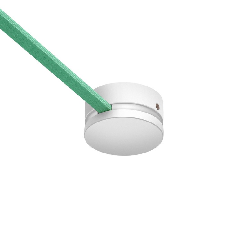 creative cables Dřevěný stropní baldachýn s příslušenstvím pro Filé systém Barva komponentu: Bílá
