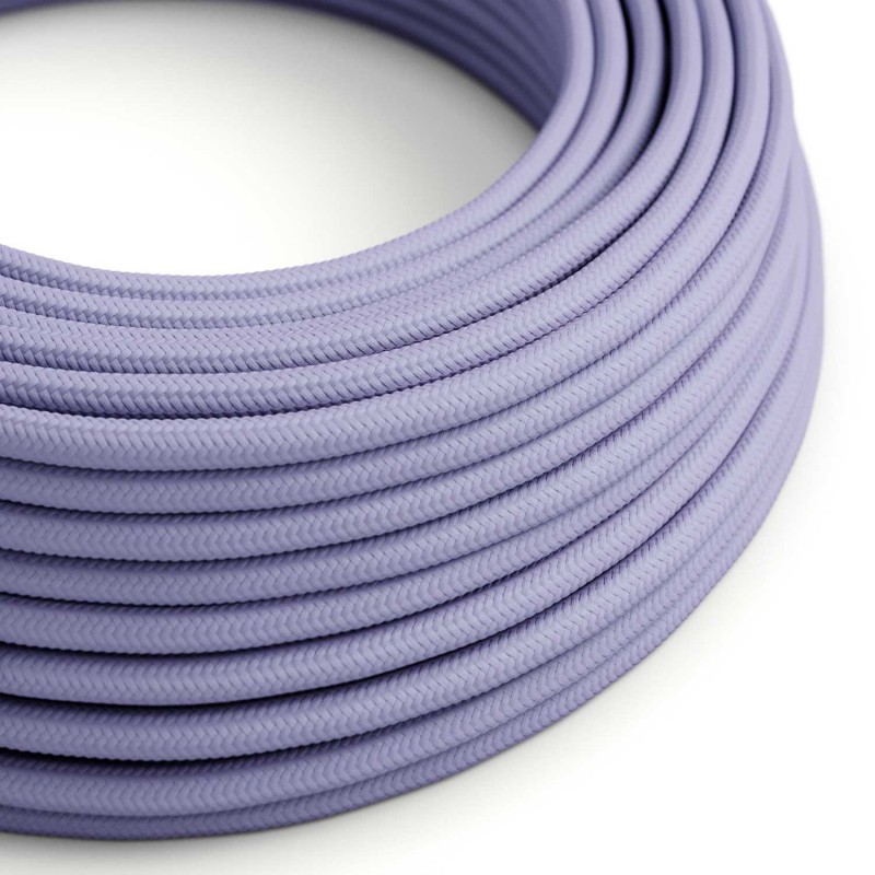 Levně creative cables Hedvábný textilní elektrický kabel, RM07 lila Počet žil: 2x0.75