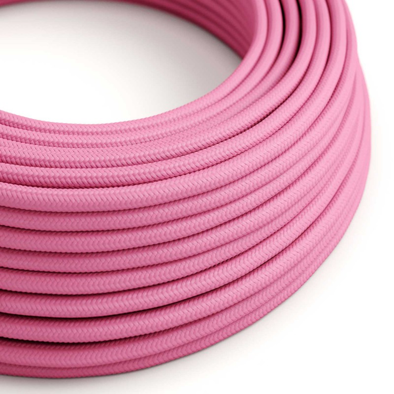 Levně creative cables Hedvábný textilní elektrický kabel, RM08 fuchsiový Počet žil: 2x0.75