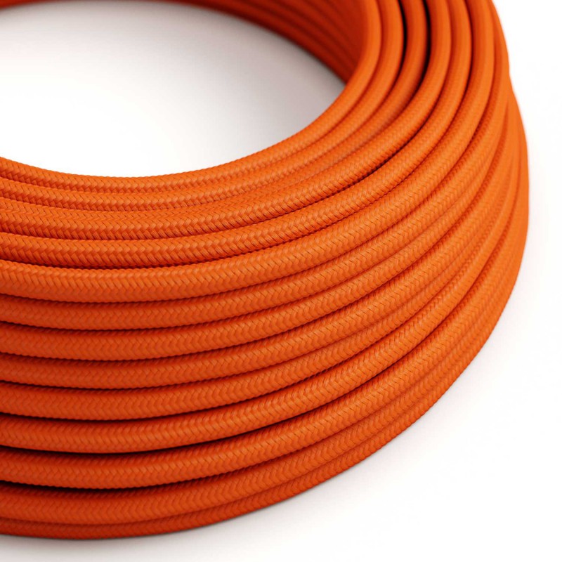 Levně creative cables Hedvábný textilní elektrický kabel, RM15 oranžový Počet žil: 2x0.75