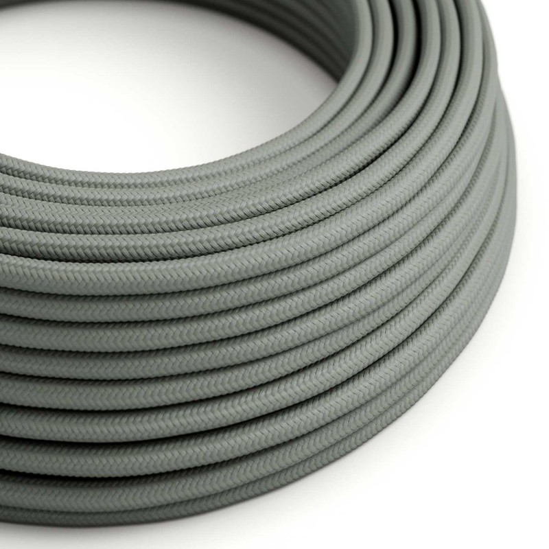 Levně creative cables Hedvábný textilní elektrický kabel, RM03 šedý Počet žil: 2x0.75