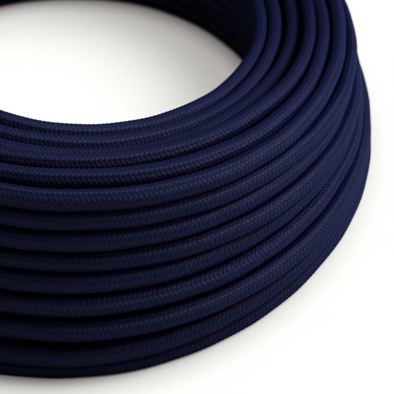 Levně creative cables Hedvábný textilní elektrický kabel, RM20 tmavě modrý Počet žil: 2x0.75