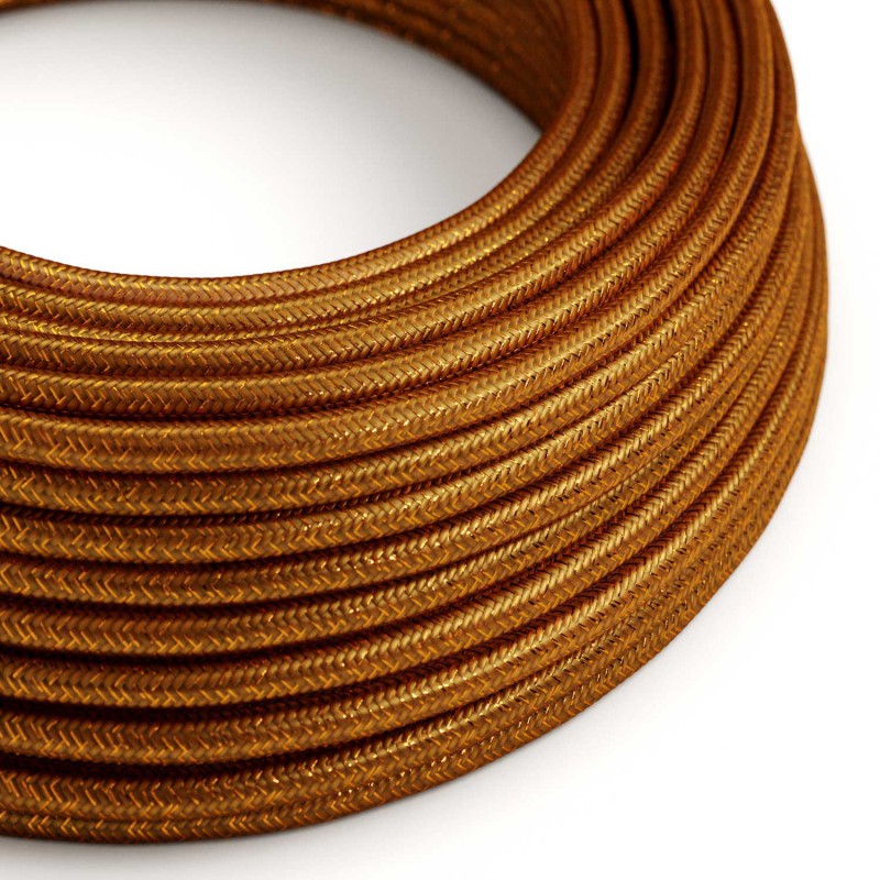 Levně creative cables Hedvábný textilní elektrický kabel - třpytivý efekt - RL22 měděný Počet žil: 2x0.75