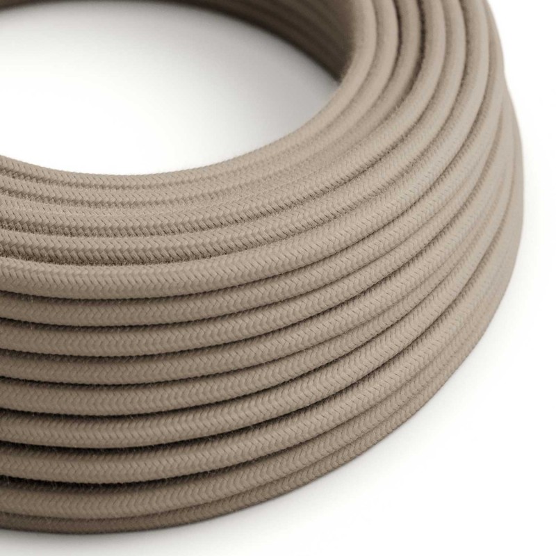 Levně creative cables Bavlněný textilní elektrický kabel, RC43 barvy holubice Počet žil: 2x0.75
