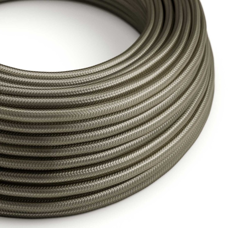 Levně creative cables Hedvábný textilní elektrický kabel, RM26 tmavě šedý Počet žil: 2x0.75