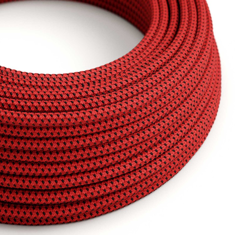 creative cables Hedvábný textilní elektrický kabel, RT94 "red devil" Počet žil: 2x0.75