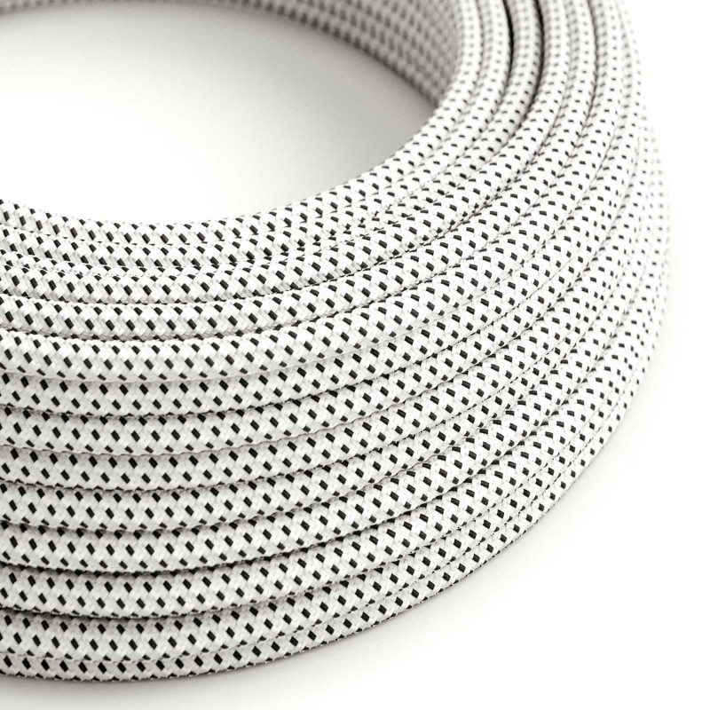 creative cables Hedvábný textilní elektrický kabel s 3D efektem RT14 "stracciatella" Počet žil: 3x0.75