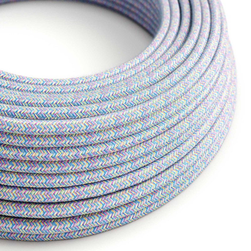 Levně creative cables Bavlněný textilní elektrický kabel, RX09 "lollipop" Počet žil: 2x0.75