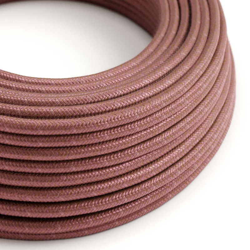 Levně creative cables Bavlněný textilní elektrický kabel - marsala RX11 Počet žil: 2x0.75