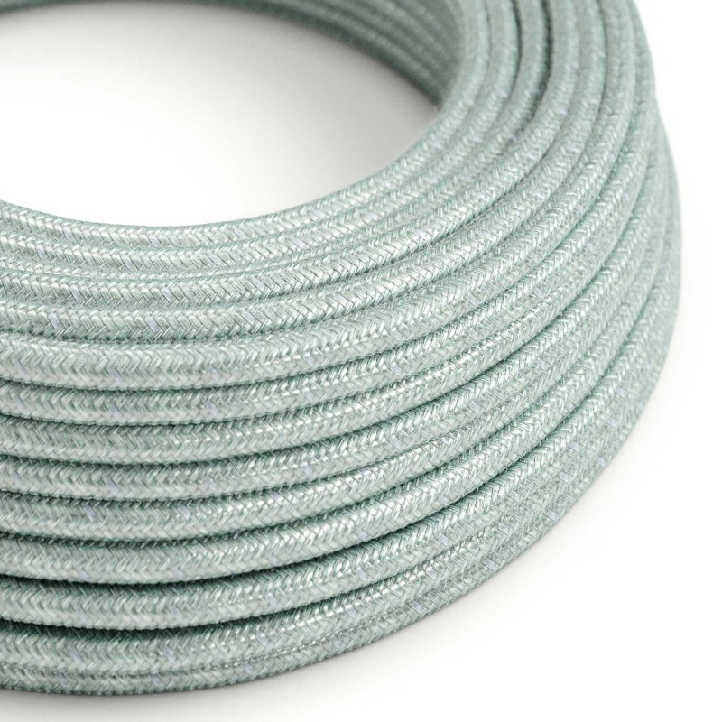Levně creative cables Bavlněný textilní elektrický kabel - dýmově modrý RX12 Počet žil: 2x0.75