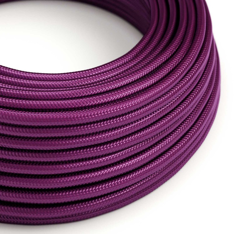 Levně creative cables Hedvábný textilní elektrický kabel kulatý - RM35 ultrafialový 3x0.75 Počet žil: 3x0.75