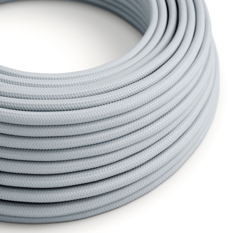 Levně creative cables Hedvábný textilní elektrický kabel, RM30 světlý modro-šedý Počet žil: 2x0.75