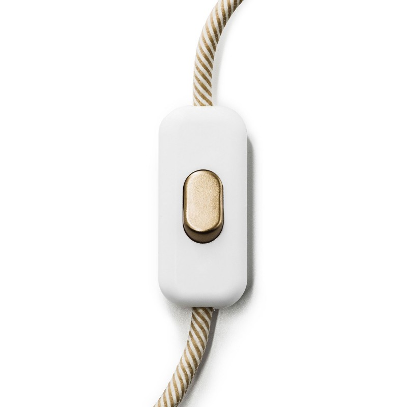 creative cables Přímý jednopólový vypínač creative switch bílý Barva komponentu: Bronz