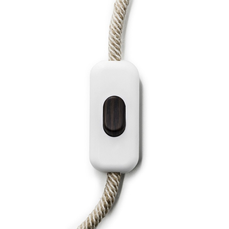 creative cables Přímý jednopólový vypínač creative switch bílý Barva komponentu: Efekt Wenge