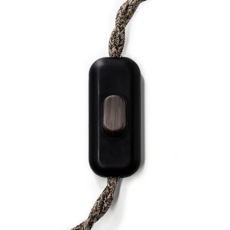 creative cables Přímý jednopólový vypínač creative switch černý Barva komponentu: Efekt Wenge