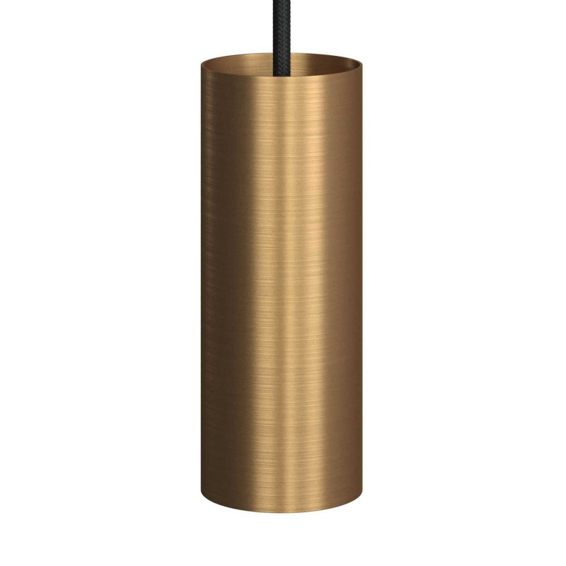 creative cables Tub-E14, válcové bodové stínidlo s E14 objímkou s kroužky Barva komponentu: Matná bronz
